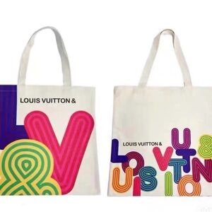 LV Novelty canvas Tote bag Shenzhen exhibition